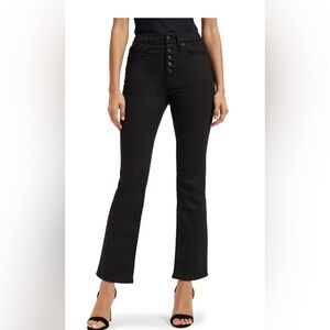 Good American Black Ankle Jeans size 10